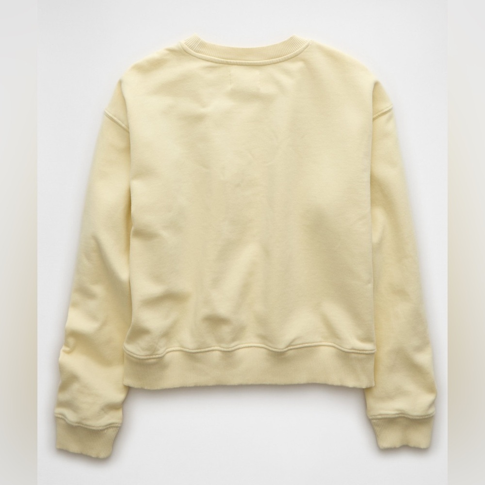 American Eagle Button Shoulder Crew Neck Sweatshi… - image 2